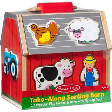 Wooden Take-Along Barn Toy from Melissa & Doug