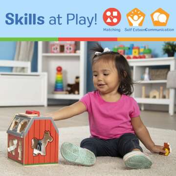 Wooden Take-Along Barn Toy from Melissa & Doug