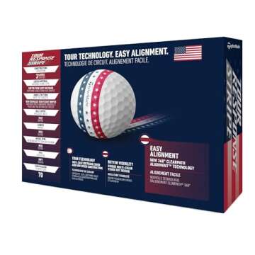 TaylorMade Golf Tour Response Stripe USA ONE Dozen