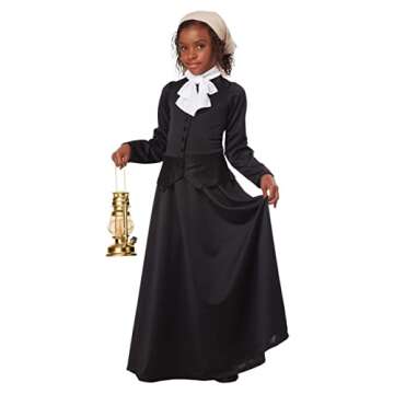 California Costumes Girl's Harriet Tubman Costume - M