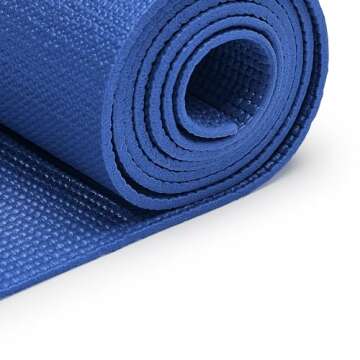 Sunny Health and Fitness Yoga Mat (Blue), Model:31