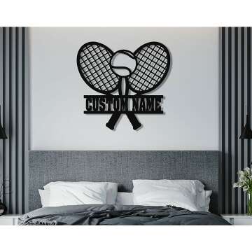 Personalized LED Tennis Player Name Sign