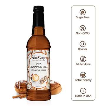 Jordans Skinny Gourmet Syrups Sugar Free Iced Cinnamon Roll Syrup 25.4 Fluid Ounce (Iced Cinnamon Roll)