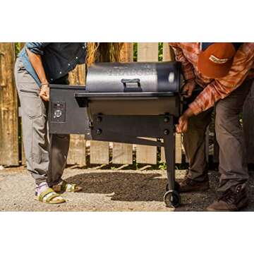 Traeger Grills Tailgater Portable Electric Wood Pellet Grill and Smoker with Folding Legs