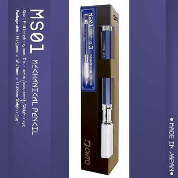 Auto Mechanical Pencil 0.3mm MS01-SP3-NV - Precision Tool