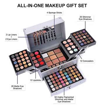 UNIFULL 132-Color All-in-One Makeup Kit for Women & Teens - Ultimate Beauty Palette