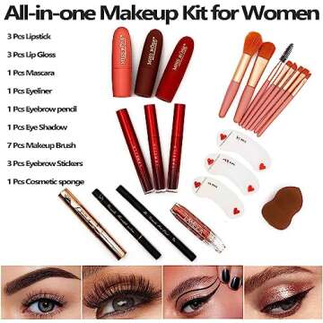 UNIFULL 132-Color Makeup Kit for Women & Teens