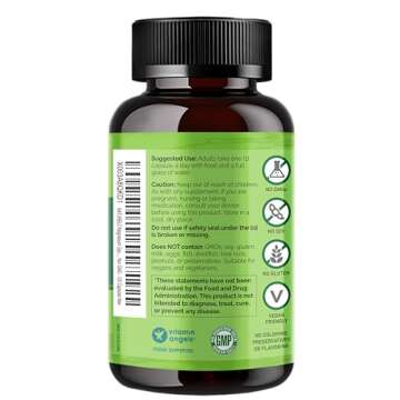 NATURELO Magnesium Glycinate Chelate Complex - 200 mg Magnesium with Organic Vegetables to Support Sleep, Calm, Muscle Cramp & Stress Relief – Gluten Free, Non GMO - 120 Capsules