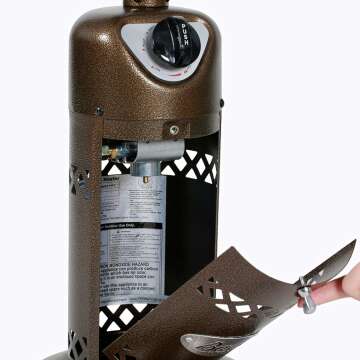 Portable Bronze Patio Heater for Outdoor Comfort