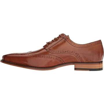 Stacy Adams Men's Tinsley-Wingtip Oxford, Tan, 9