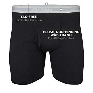 Gildan Men's Boxer Briefs 5-Pack in Black, Size Small - Comfort & Style