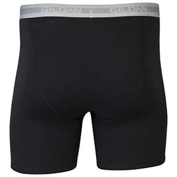 Gildan Men's Boxer Briefs 5-Pack Black Small