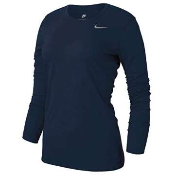 Nike Women's Legend L/S T SP20 TOP - College Navy/College Navy/Cool Grey - XS