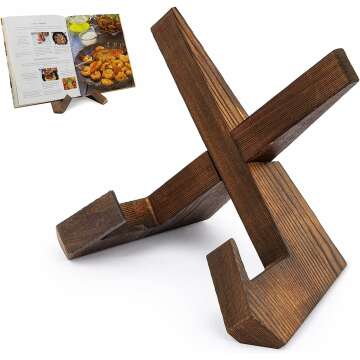 Rustic Cookbook Stand