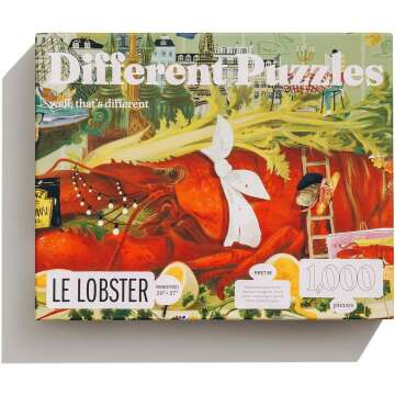 Different Puzzles | Difficult 1000 Piece Jigsaw Puzzle for Adults | Mystery Images Not Found On Box | Le Lobster