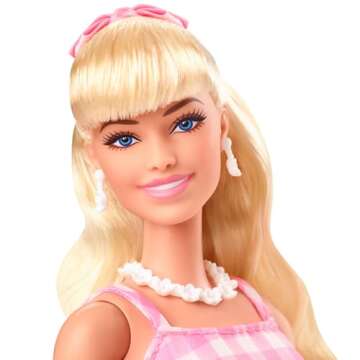 Barbie Movie Doll - Margot Robbie in Pink Gingham Dress