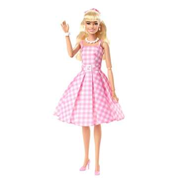 Barbie Movie Doll - Margot Robbie in Pink Gingham Dress