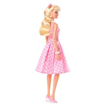 Barbie Movie Doll - Margot Robbie in Pink Gingham Dress