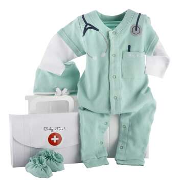 Baby Aspen Baby M.D. 3-Piece Layette Set in Gift Box