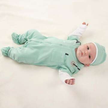 Baby Aspen Baby M.D. 3-Piece Layette Set in Gift Box