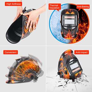 NDUUN True Color Auto Darkening Welding Helmet