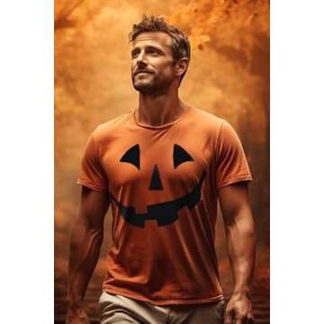 Giant Jack O' Lantern Face Halloween Unisex T-Shirt