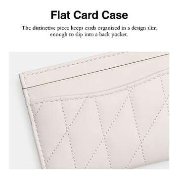 Coach Quilted Pillow Leather Essential Card Case, Chalk