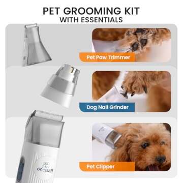 Pet Grooming Vacuum Kit for Easy Cleanup & Grooming