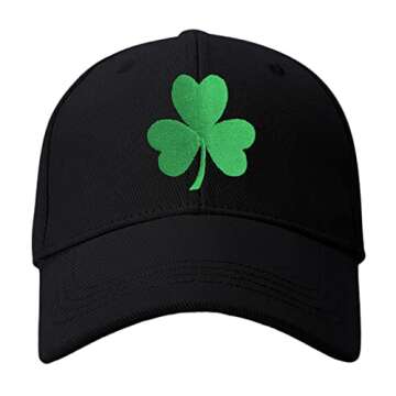 lycycse St Patricks Day Shamrock Hat Irish Clover Baseball Cap Adjustable Trucker Hats Green Day Lucky Hat St Patrick Decor