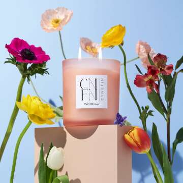 Wildflower Summer Scented Candle - 14oz Coconut Wax