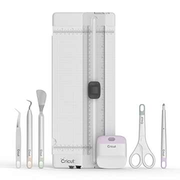 Cricut Essential Tool Set - 7-Piece Precision Tool Kit for Crafting and DIYs, Perfect for Vinyl, Paper & Iron-on Projects, Great Companion for Cricut Cutting Machines, Core Colors