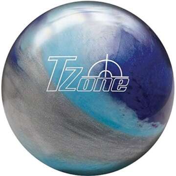 Brunswick TZone Indigo Swirl Bowling Ball (14-Pounds)