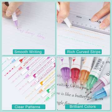 Dual Tip Curve Highlighters Set for Kids & Art