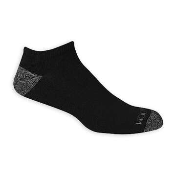 Fruit of the Loom Men's Dual Defense No Show Socks (12 Pack) - Comfort & Protection