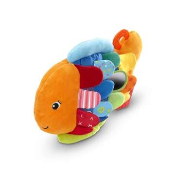 Melissa & Doug Flip Fish Soft Baby Toy Sensory Tummy Time Toys, Soft Fabric Tag Toy For Babies, Infants