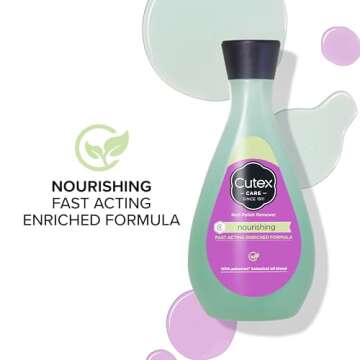 Cutex Nourishing Nail Polish Remover 6.76 Fl Oz