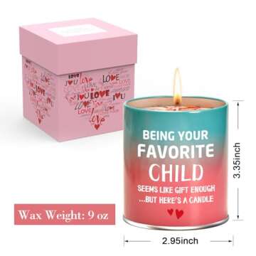 Christmas Gifts for Mom from Daughter Son Best Mom Gifts Mother Day Birthday Gifts Ideas for Mom Christmas Stocking Stuffers Funny Unique Scented Candles Gifts for Mama 9oz