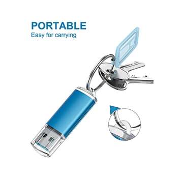 TOPESEL USB Flash Drives 128GB USB 3.0 Flash Flash Drive, Thumb Drive USB Drive Memory Stick USB Thumb Drive USB Memory Stick USB Flash Drive USB Stick Memory Stick USB Memory Stick(Blue)