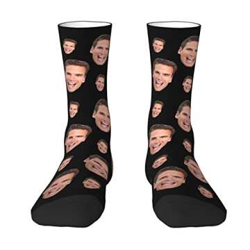 Custom Face Socks With Picture Personalized Socks With Photo Customized Funny Crew Socks Gifts For Men Women Unisex