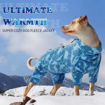 Warm Winter Dog Coat with Luminous Zipper - ROZKITCH