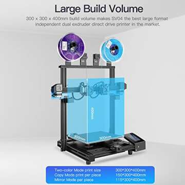 Sovol SV04 IDEX 3D Printer with Large 300x300 Build Volume