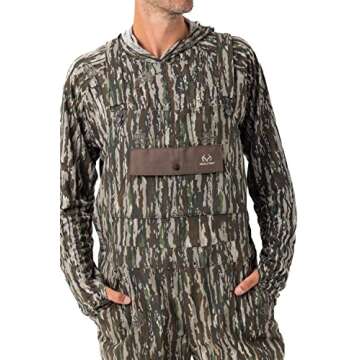 Realtree Men's Uninsulated Cotton Overalls, Original Camo, Size L, Adults, Outdoor Enthusiasts, Hunters