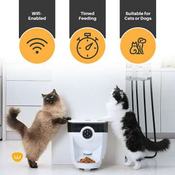 WiFi Automatic Pet Feeder with Backup Battery