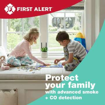 FIRST ALERT BRK SC9120FF Hardwired Smoke and Carbon Monoxide (CO) Detector with Battery Backup, 1 pack , White