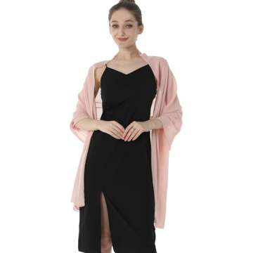 Elegant Baoqiya Women's Chiffon Shawl for Evening Dress - Soft Pashmina Wrap