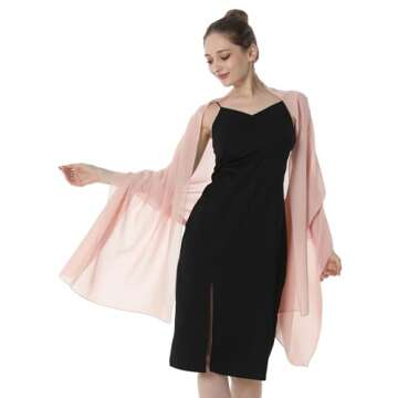 Elegant Baoqiya Women's Chiffon Shawl for Evening Wear