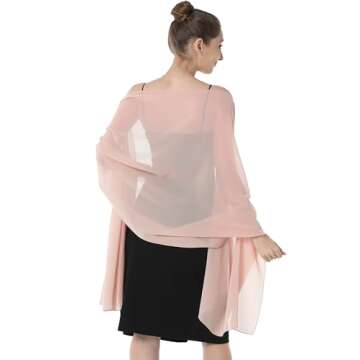 Elegant Baoqiya Women's Chiffon Shawl for Evening Wear