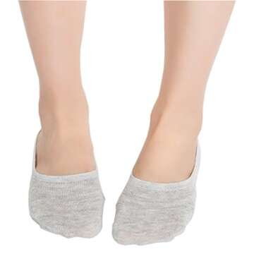 Women’s Casual No Show Athletic Cotton Liner Socks 6 Pairs