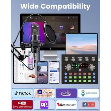 All-in-One Podcast Equipment Bundle for 2 Users