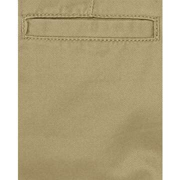 Boys Stretch Chino Pants - Flax Color, Size 6